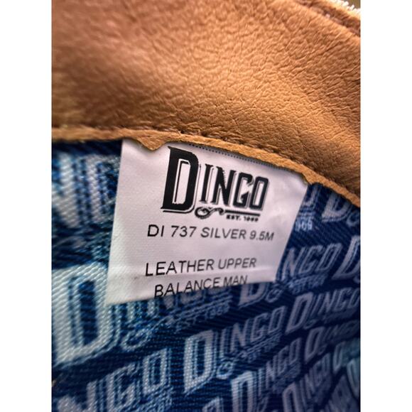 Dingo Western Cowboy Boots 1969 Gypsy Women's 9.5 Snip Toe Silver Leather Fringe - Picture 7 of 10